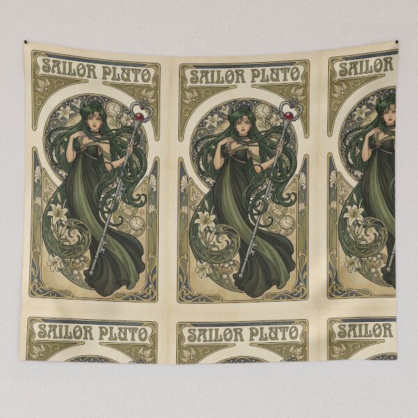 Item preview, Sailor Pluto Mucha Style designed and sold by Solace Sparkles.