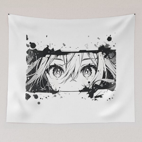 Item preview, Abstract Ink Glitch Tech Aesthetic – Black & White Digital Chaos Design designed and sold by Dyan4.