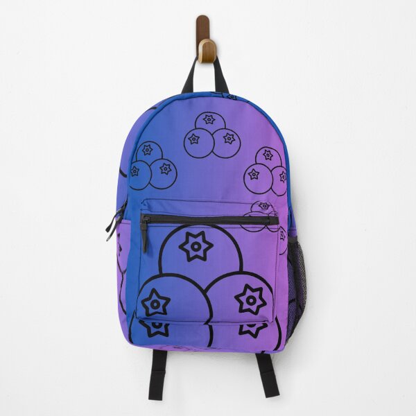 Item preview, Minimalist Blueberry Line Art on Purple Gradient designed and sold by meri3465.