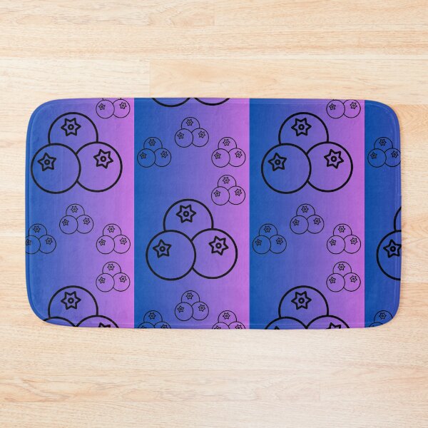 Item preview, Minimalist Blueberry Line Art on Purple Gradient designed and sold by meri3465.