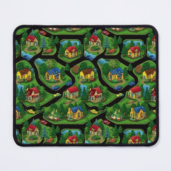 Item preview, Winding Roads Forest Town Map Pattern designed and sold by Piotrek0001.