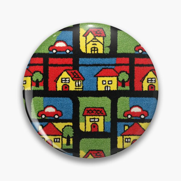 Item preview, Primary Colors Blocky Town Map Pattern designed and sold by Piotrek0001.