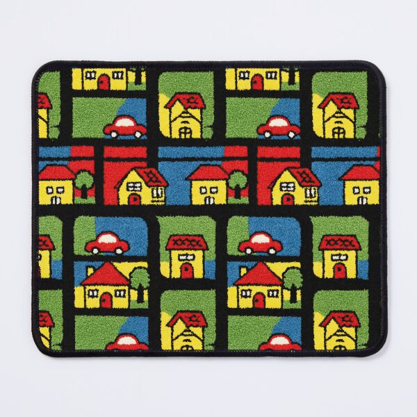Item preview, Primary Colors Blocky Town Map Pattern designed and sold by Piotrek0001.
