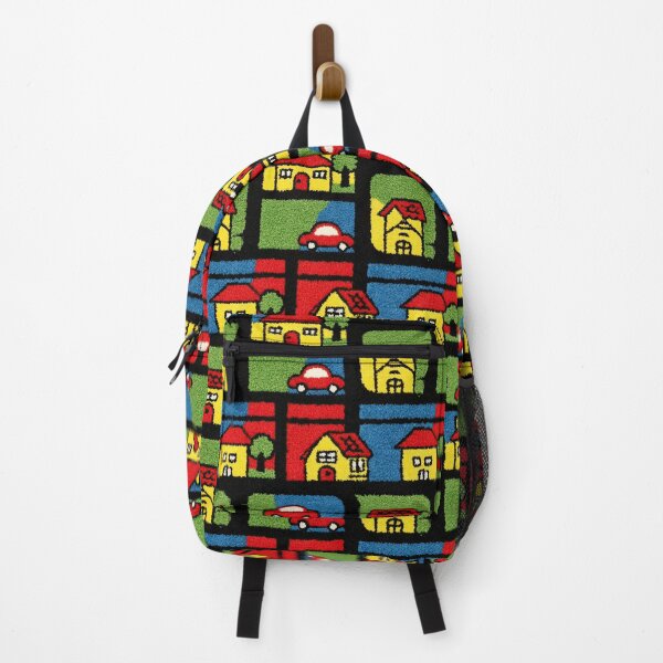 Item preview, Primary Colors Blocky Town Map Pattern designed and sold by Piotrek0001.