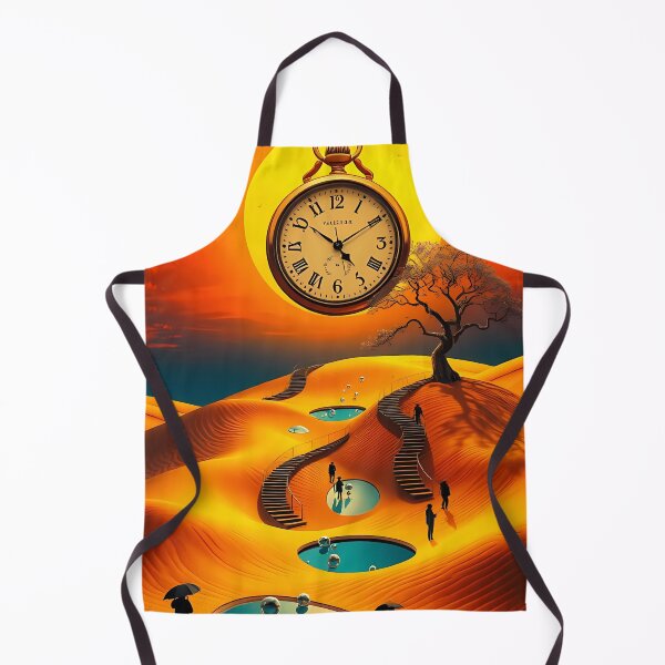 Item preview, Pocket Watch Floating Over Surreal Desert Pools Sunset designed and sold by ArtaFutura.