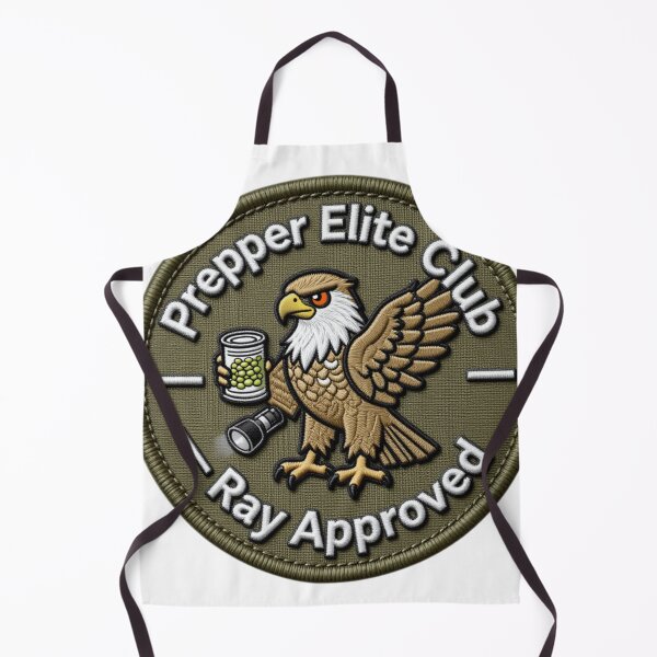 Item preview, Prepper Elite Club – Survivalist Membership Badge designed and sold by Black Infinite Worlds.