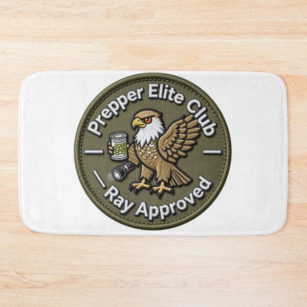 Item preview, Prepper Elite Club – Survivalist Membership Badge designed and sold by Black Infinite Worlds.