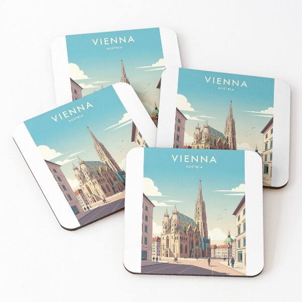 Item preview, Vienna Austria Travel Retro Emblem - Vintage Style Souvenir Design designed and sold by Timegraf.