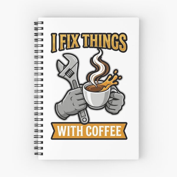 Item preview, I Fix Things With Coffee Mechanic Coffee Lover Design designed and sold by JVDesignsShop.