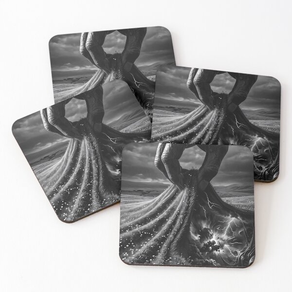 Item preview, Giant Hand Unveiling Storm Beneath a Quiet Meadow designed and sold by ArtaFutura.