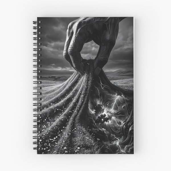 Item preview, Giant Hand Unveiling Storm Beneath a Quiet Meadow designed and sold by ArtaFutura.