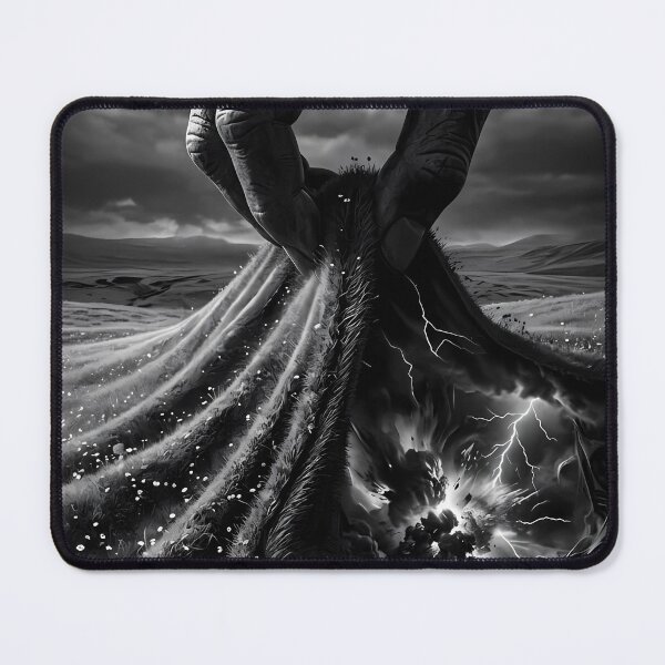 Item preview, Giant Hand Unveiling Storm Beneath a Quiet Meadow designed and sold by ArtaFutura.
