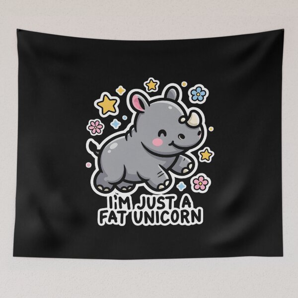 Item preview, I'm Just A Fat Unicorn designed and sold by TshirtsOnline-.
