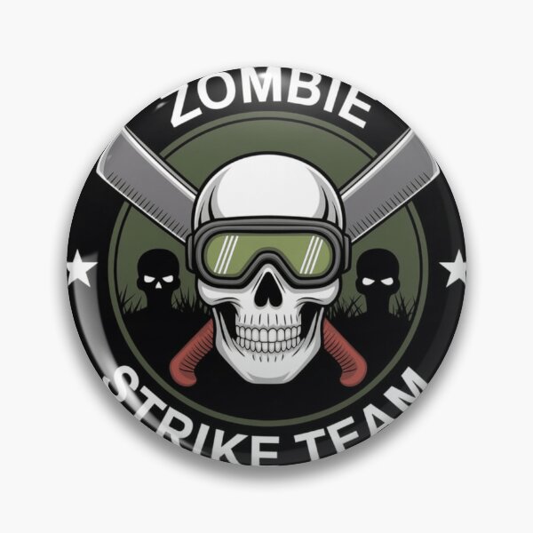 Item preview, Zombie Strike Team – Badge  designed and sold by Black Infinite Worlds.