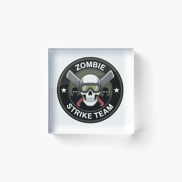Item preview, Zombie Strike Team – Badge  designed and sold by Black Infinite Worlds.
