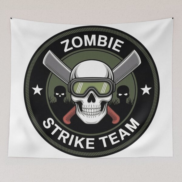 Item preview, Zombie Strike Team – Badge  designed and sold by Black Infinite Worlds.