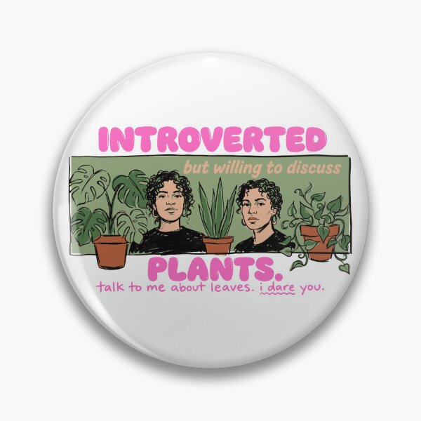 Item preview, Introverted But Willing To Discuss Plants — Hand-Drawn Botanical Humor designed and sold by Mdozet.