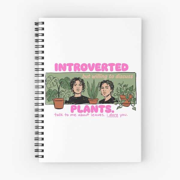 Item preview, Introverted But Willing To Discuss Plants — Hand-Drawn Botanical Humor designed and sold by Mdozet.