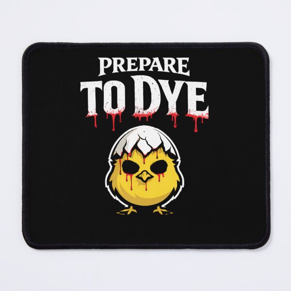 Item preview, Prepare To Dye Funny Easter Shirt Dark Humor Chick Creepy Cute Gothic Minimal Easter Tee designed and sold by VibeOffline Studio.