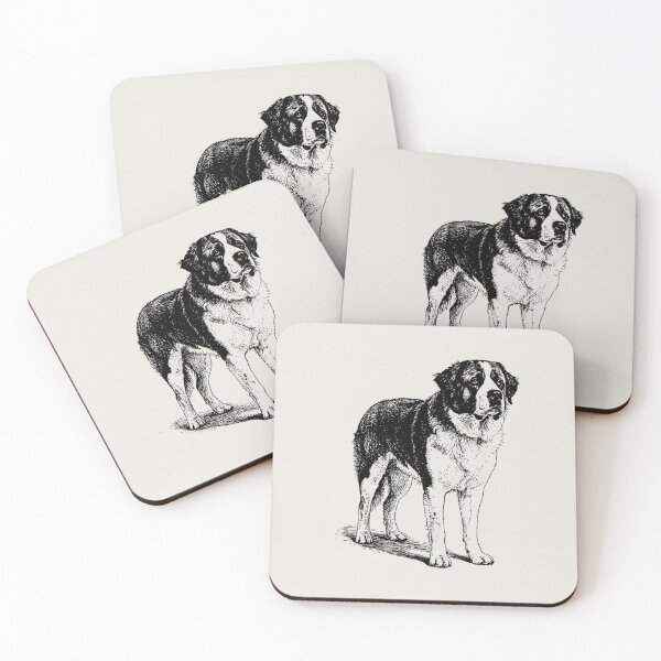 Item preview, Saint Bernard Vintage Dog Portrait designed and sold by RPrintPulse.