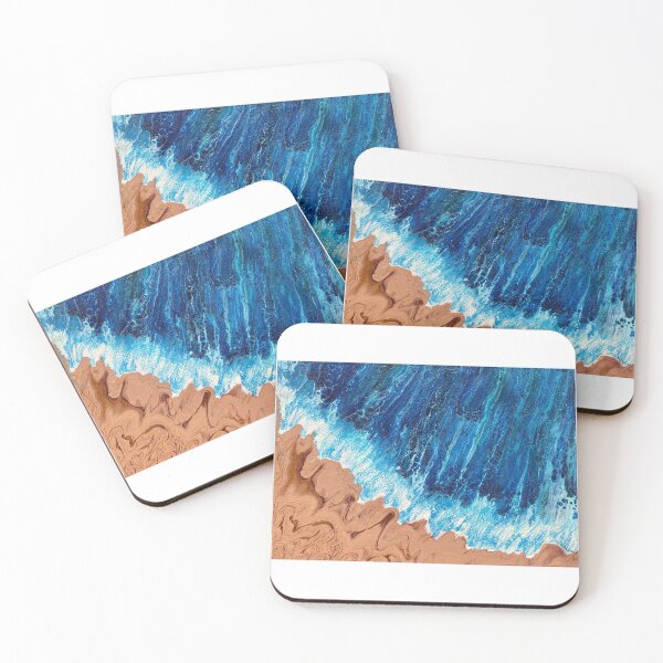 Item preview, Aerial Beach Pour #02 Original  designed and sold by aevra-life.