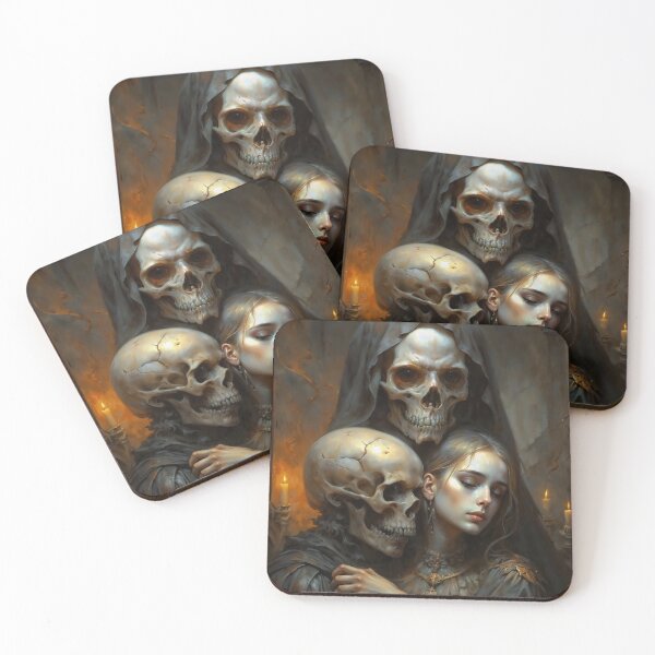 Item preview, Death and the Maiden Dark Romance Portrait designed and sold by DarkHolyQueen.