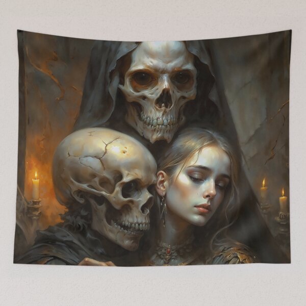 Item preview, Death and the Maiden Dark Romance Portrait designed and sold by DarkHolyQueen.