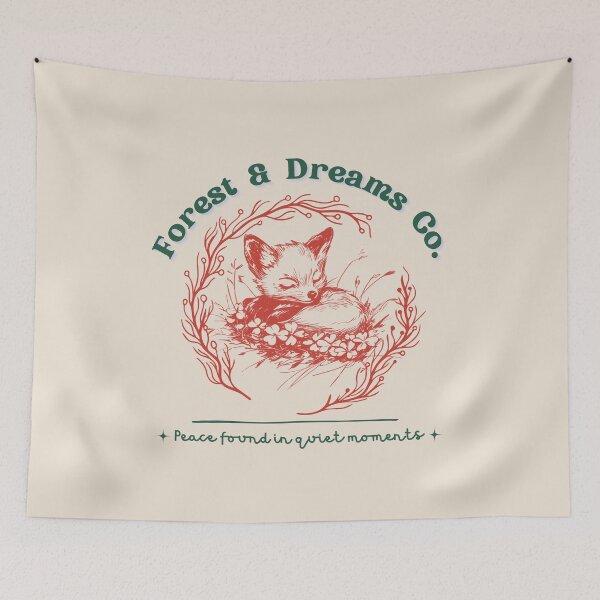 Item preview, Forest & Dreams Co. Woodland Fox designed and sold by ChasingRabbit05.