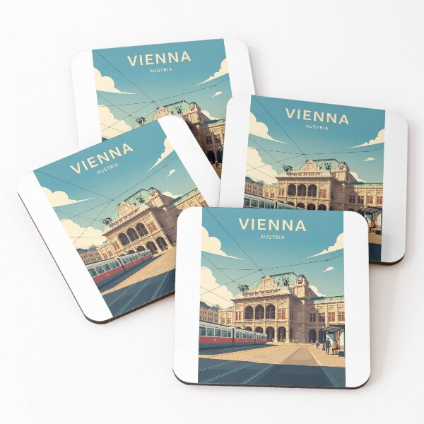 Item preview, Vienna Austria Travel Retro Emblem - Vintage Style Souvenir Design designed and sold by Timegraf.
