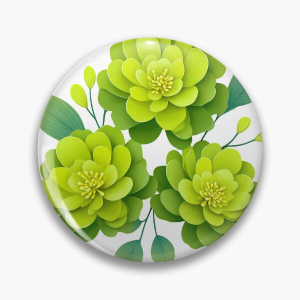 Item preview, Lime Green Flower Bouquet - Fresh Vibrant Floral Art Print designed and sold by DesignArtist.ia.
