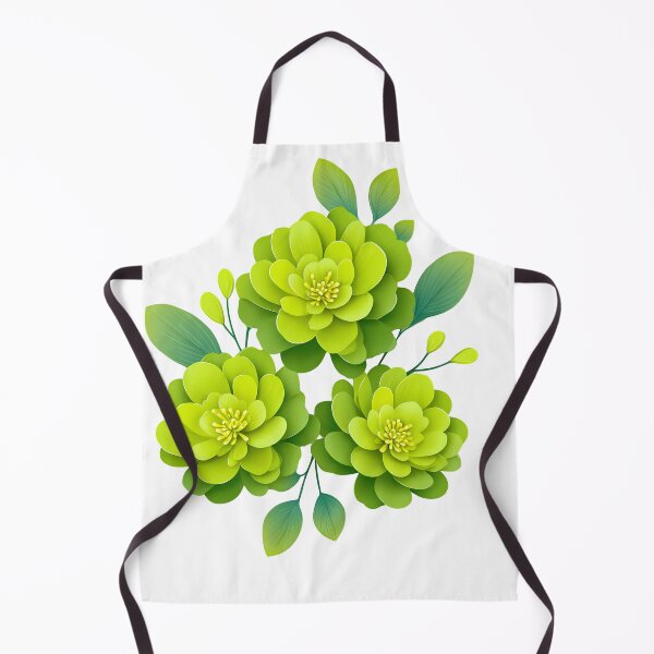 Item preview, Lime Green Flower Bouquet - Fresh Vibrant Floral Art Print designed and sold by DesignArtist.ia.