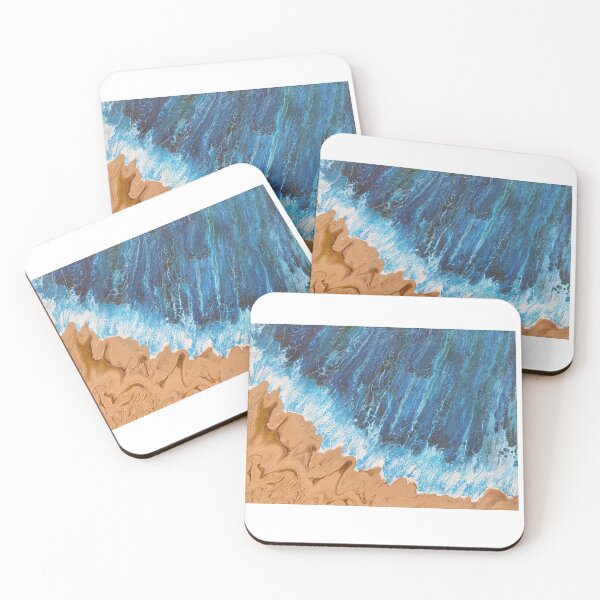 Item preview, Aerial Beach Pour #02 Matte designed and sold by aevra-life.