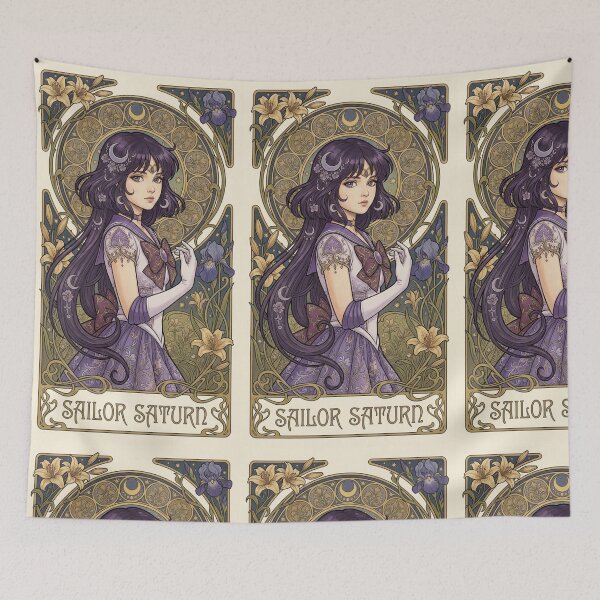 Item preview, Sailor Saturn Mucha Style designed and sold by Solace Sparkles.