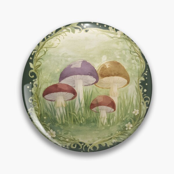 Item preview, Enchanted Forest Mushrooms Watercolor designed and sold by blankTeeShirt.
