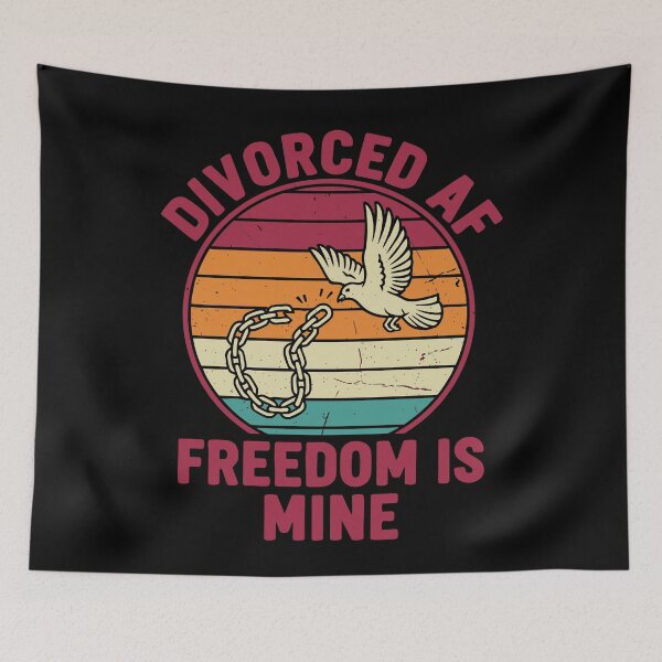 Item preview, Divorce Divorced AF Freedom Is Mine Newly Divorced designed and sold by LuminOrb.