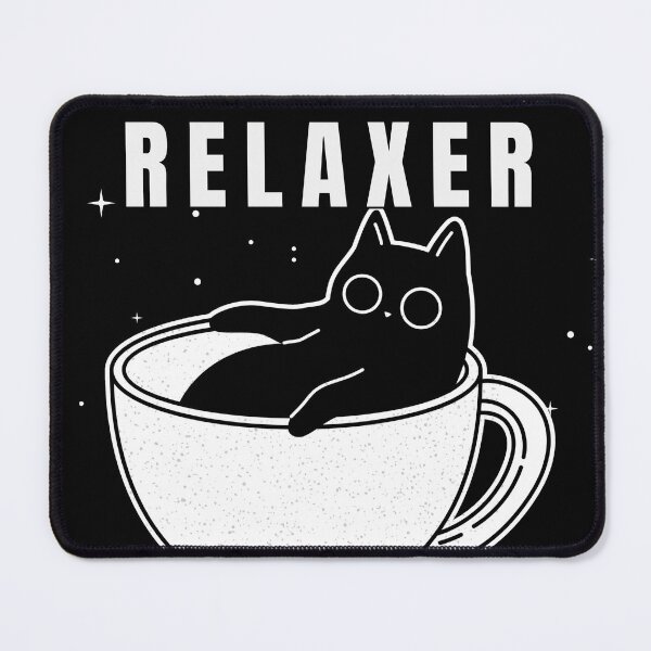 Item preview, Professional Relaxer Cat in Coffee Cup Cute Lazy Cat Aesthetic Design designed and sold by Negisandeep studio.