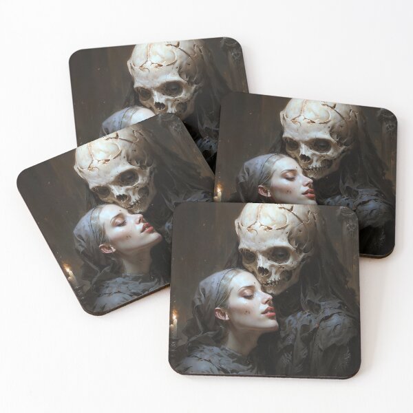 Item preview, Forever with You Gothic Skull Romance Art designed and sold by DarkHolyQueen.