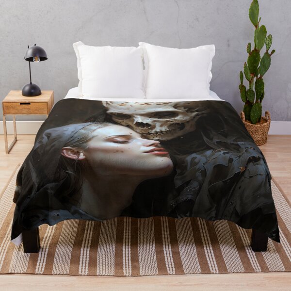 Item preview, Forever with You Gothic Skull Romance Art designed and sold by DarkHolyQueen.
