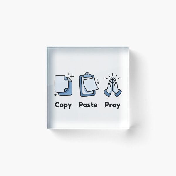 Item preview, Vibe Coding Workflow: Copy Paste Pray – Developer Humor Gift designed and sold by mancikart.
