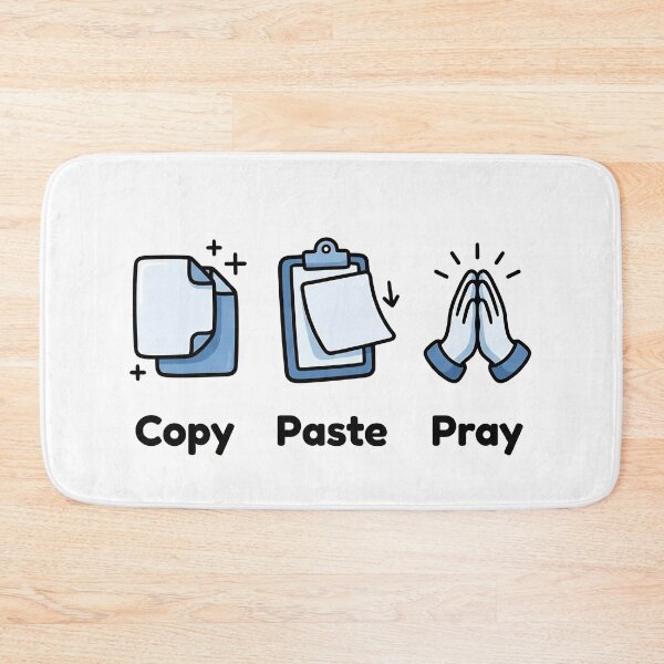 Item preview, Vibe Coding Workflow: Copy Paste Pray – Developer Humor Gift designed and sold by mancikart.