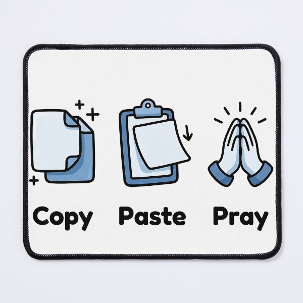 Item preview, Vibe Coding Workflow: Copy Paste Pray – Developer Humor Gift designed and sold by mancikart.