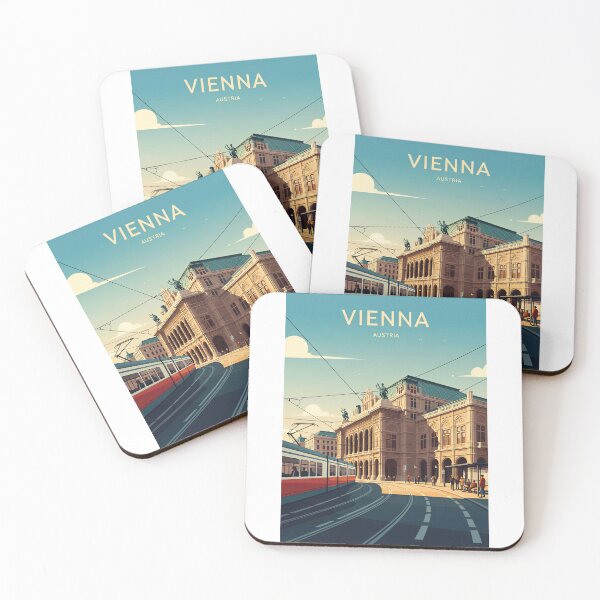 Item preview, Vienna Austria Travel Retro Emblem - Vintage Style Souvenir Design designed and sold by Timegraf.