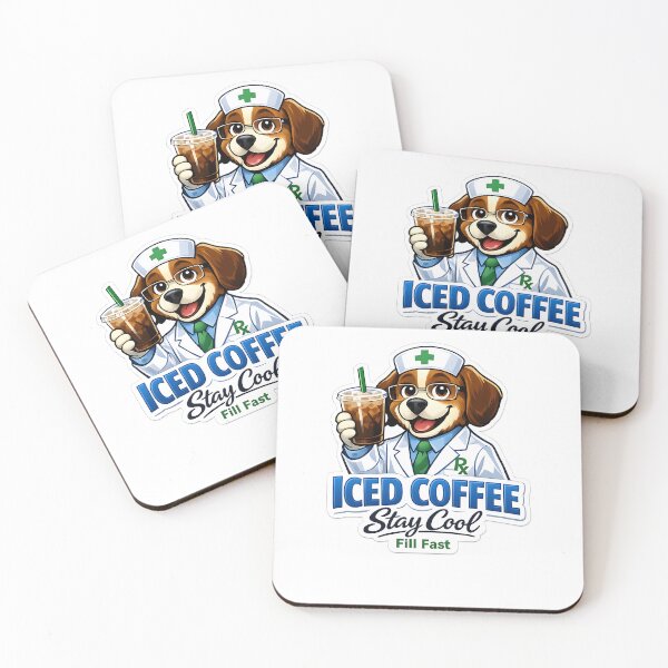 Item preview, Dog Pharmacist Iced Coffee Stay Cool Fill Fast Cute Pharmacist Coffee Lover Gift designed and sold by ClinicalHubs.