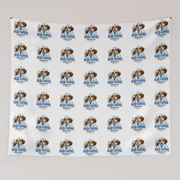 Item preview, Dog Pharmacist Iced Coffee Stay Cool Fill Fast Cute Pharmacist Coffee Lover Gift designed and sold by ClinicalHubs.