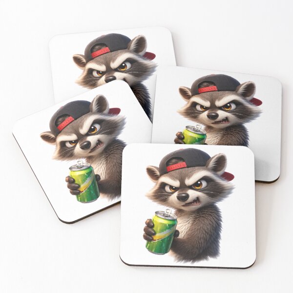 Item preview, Angry Raccoon with Cap – 3D Street Style Character designed and sold by mirojurin by AXXISS .