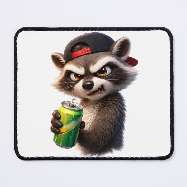 Item preview, Angry Raccoon with Cap – 3D Street Style Character designed and sold by mirojurin by AXXISS .