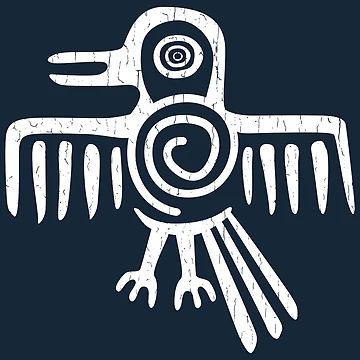Artwork thumbnail, Aztec Bird Drawing by dk80