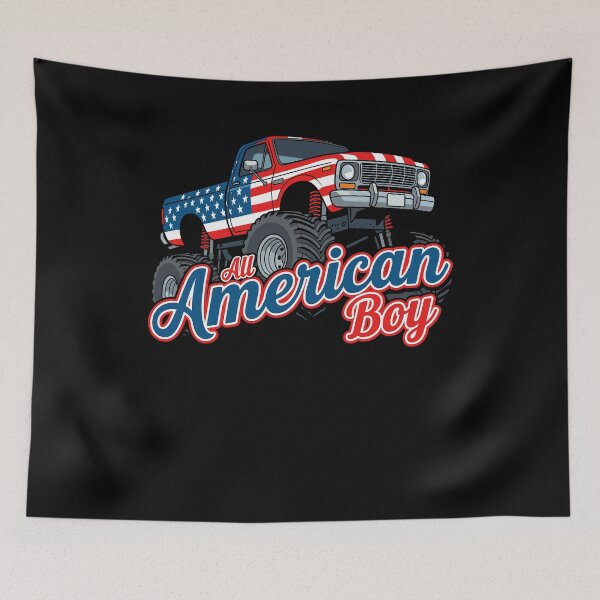 Item preview, Boys 4th of July Monster Truck designed and sold by KroghDs.