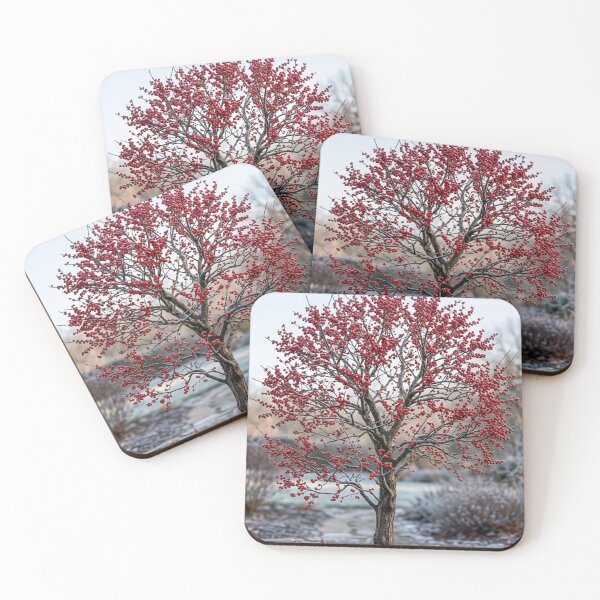 Item preview, The red berry's tree, designed and sold by prashant art factory ✅️.