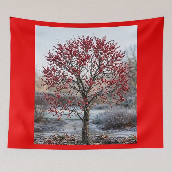 Item preview, The red berry's tree, designed and sold by prashant art factory ✅️.